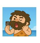 海の原始人@SFW（個別スタンプ：4）