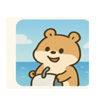 海のハムスター2@SFW（個別スタンプ：9）