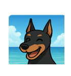 海のドーベルマン@SFW（個別スタンプ：1）