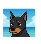 海のドーベルマン@SFW（個別スタンプ：4）