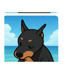 海のドーベルマン@SFW（個別スタンプ：8）