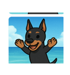 海のドーベルマン@SFW（個別スタンプ：9）