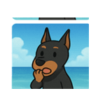 海のドーベルマン@SFW（個別スタンプ：21）