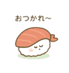 表情付きの可愛い食べ物達 日本語（個別スタンプ：4）