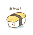 表情付きの可愛い食べ物達 日本語（個別スタンプ：6）