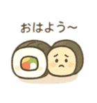 表情付きの可愛い食べ物達 日本語（個別スタンプ：23）