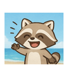海のアライグマ@SFW（個別スタンプ：1）