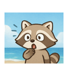 海のアライグマ@SFW（個別スタンプ：4）