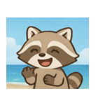 海のアライグマ@SFW（個別スタンプ：6）