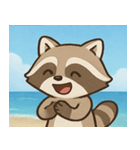 海のアライグマ@SFW（個別スタンプ：10）