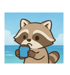 海のアライグマ@SFW（個別スタンプ：15）