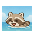 海のアライグマ@SFW（個別スタンプ：16）