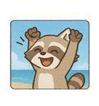 海のアライグマ@SFW（個別スタンプ：17）