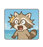 海のアライグマ@SFW（個別スタンプ：25）