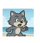 海のオオカミ@SFW（個別スタンプ：4）