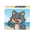 海のオオカミ@SFW（個別スタンプ：9）
