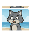 海のオオカミ@SFW（個別スタンプ：16）