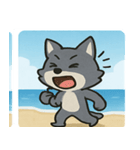 海のオオカミ@SFW（個別スタンプ：18）
