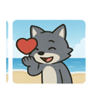 海のオオカミ@SFW（個別スタンプ：26）