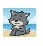 海のオオカミ@SFW（個別スタンプ：32）