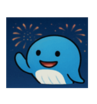 花火のクジラ@SFW（個別スタンプ：21）