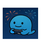 花火のクジラ@SFW（個別スタンプ：31）