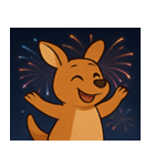 花火のカンガルー@SFW（個別スタンプ：1）