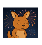 花火のカンガルー@SFW（個別スタンプ：3）