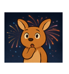 花火のカンガルー@SFW（個別スタンプ：4）