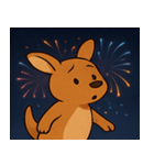 花火のカンガルー@SFW（個別スタンプ：8）