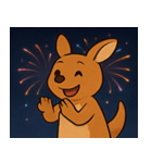 花火のカンガルー@SFW（個別スタンプ：9）