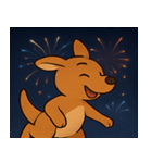 花火のカンガルー@SFW（個別スタンプ：11）