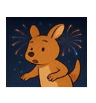 花火のカンガルー@SFW（個別スタンプ：16）