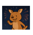 花火のカンガルー@SFW（個別スタンプ：17）