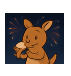 花火のカンガルー@SFW（個別スタンプ：18）