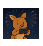 花火のカンガルー@SFW（個別スタンプ：20）