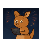 花火のカンガルー@SFW（個別スタンプ：21）