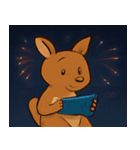 花火のカンガルー@SFW（個別スタンプ：22）