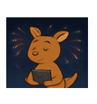 花火のカンガルー@SFW（個別スタンプ：24）