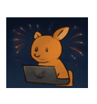 花火のカンガルー@SFW（個別スタンプ：25）