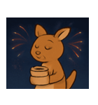 花火のカンガルー@SFW（個別スタンプ：26）