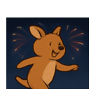 花火のカンガルー@SFW（個別スタンプ：30）