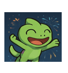 花火のカメレオン@SFW（個別スタンプ：1）