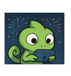 花火のカメレオン@SFW（個別スタンプ：4）