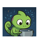 花火のカメレオン@SFW（個別スタンプ：11）