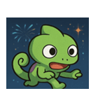 花火のカメレオン@SFW（個別スタンプ：13）