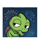 花火のカメレオン@SFW（個別スタンプ：24）