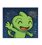 花火のカメレオン@SFW（個別スタンプ：25）