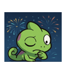 花火のカメレオン@SFW（個別スタンプ：28）