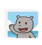 海のカバ@SFW（個別スタンプ：1）